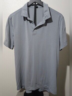 lululemon athletica Light Gray Men's Short-Sleeve Polo